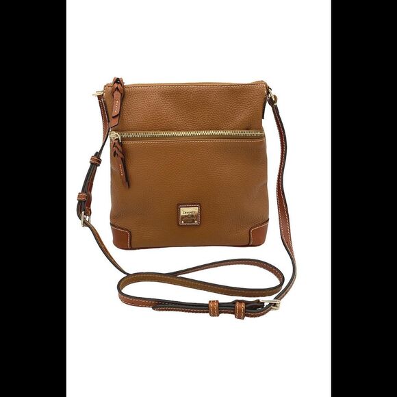 Dooney & Bourke Handbags - Dooney & Bourke Pebble Leather Crossbody Caramel
